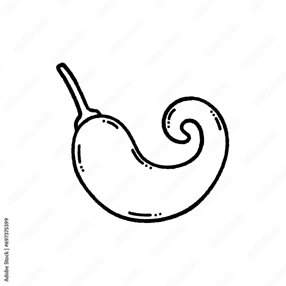 svg mexico pinata doodle element set