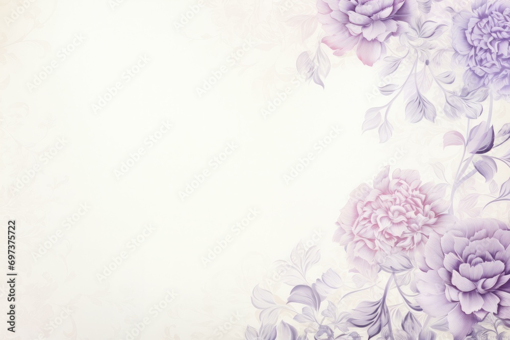 Elegant Floral Background with Purple and Pink Peonies