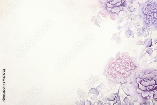 Elegant Floral Background with Purple and Pink Peonies