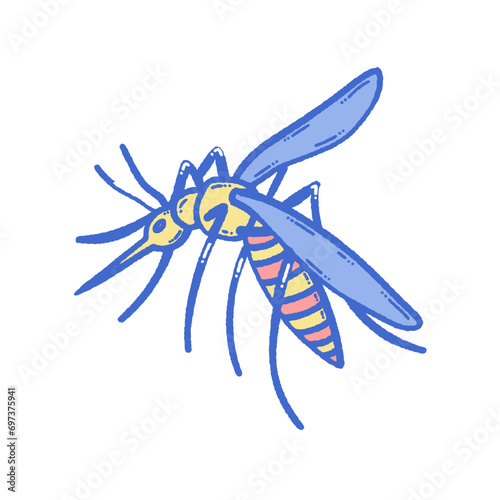 svg poison bugs doodle element set