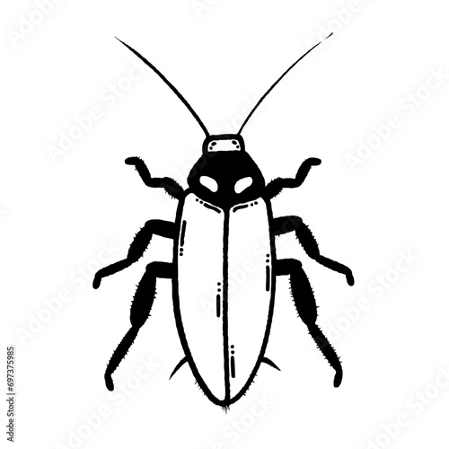 svg poison bugs doodle element set