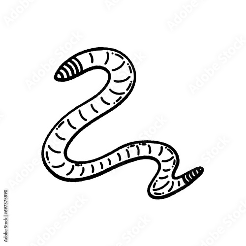 svg poison bugs doodle element set