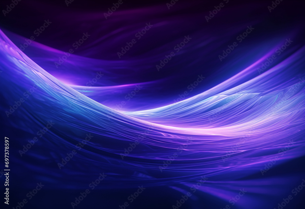 Blue color abstract wave flow