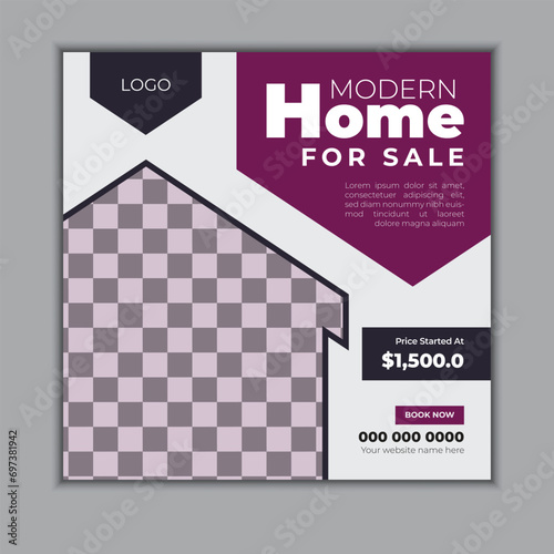 Real estate social media post design template