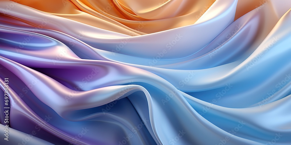 Obraz premium A colorful abstract wave with pastel colors
