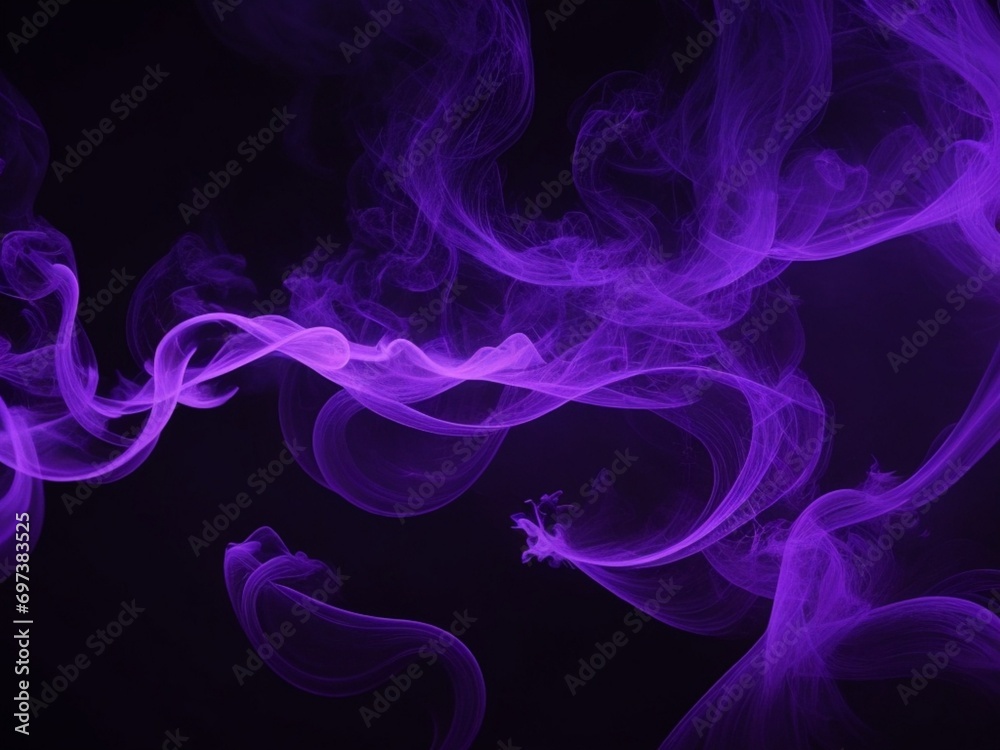 breathtaking dark environment with purple glow and swirling smoke – an artistic fusion of digital innovation and aesthetic brilliance
