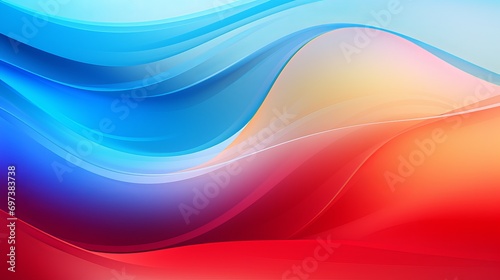 A design that is abstract and features a wave of vibrant colors.