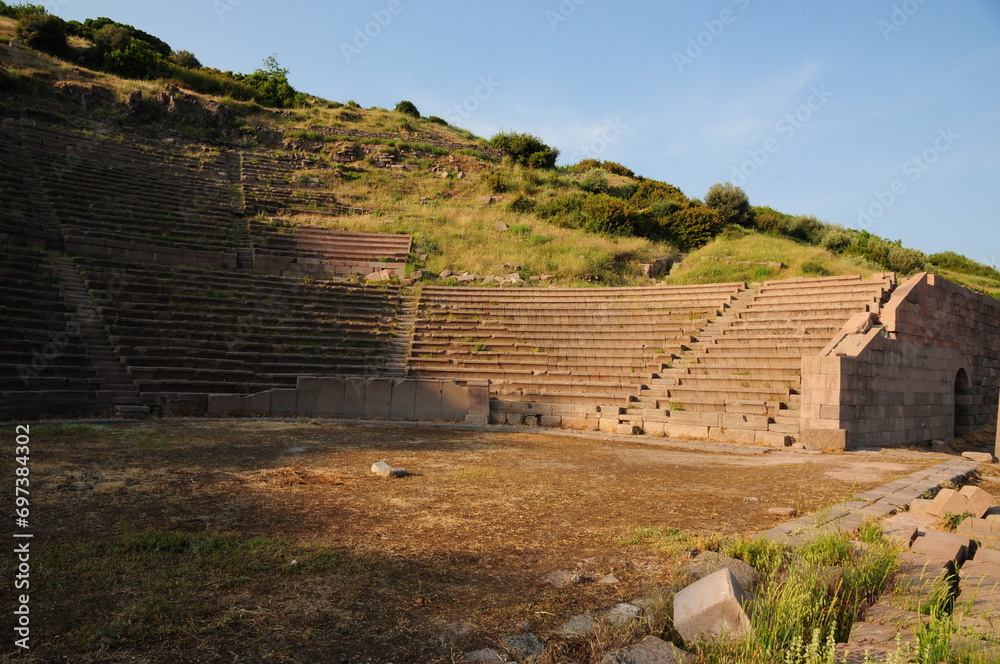 The ancient city of Assos, located in Canakkale, Turkey, is one of the most touristic places in the country.