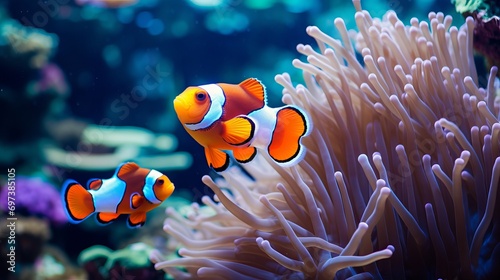 Coral reefs are home to beautiful clownfish.
