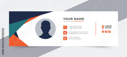 flat emai siganture or facebook cover design