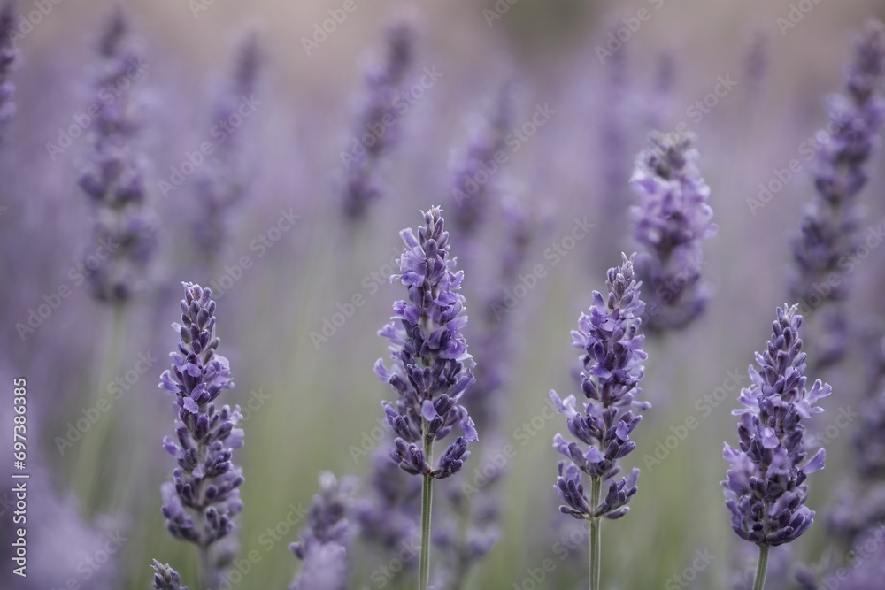 Violet lavender field. Lavanda purple flowers beautiful sunshine blooming in a garden, Latvia Violet lavender field. Lavanda purple flowers beautiful sunshine blooming in a garden, Latvia