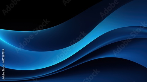 a black background with a blue wave on the left and a black background with a blue wave on the right.