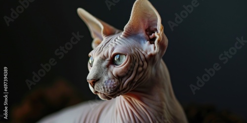 A close-up shot of a cat with striking blue eyes. Perfect for animal lovers or pet-themed projects