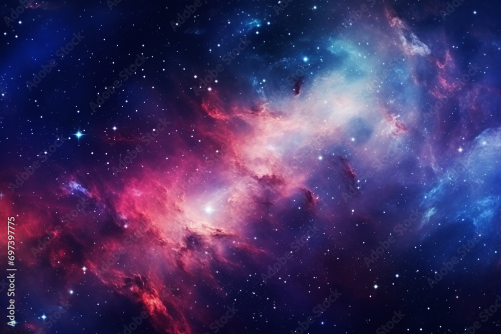 Naklejka premium space galaxy background