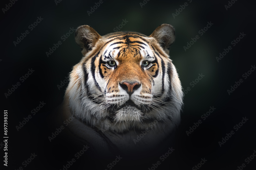 Siberian Tiger (Panthera tigris tigris) - obrazy, fototapety, plakaty 