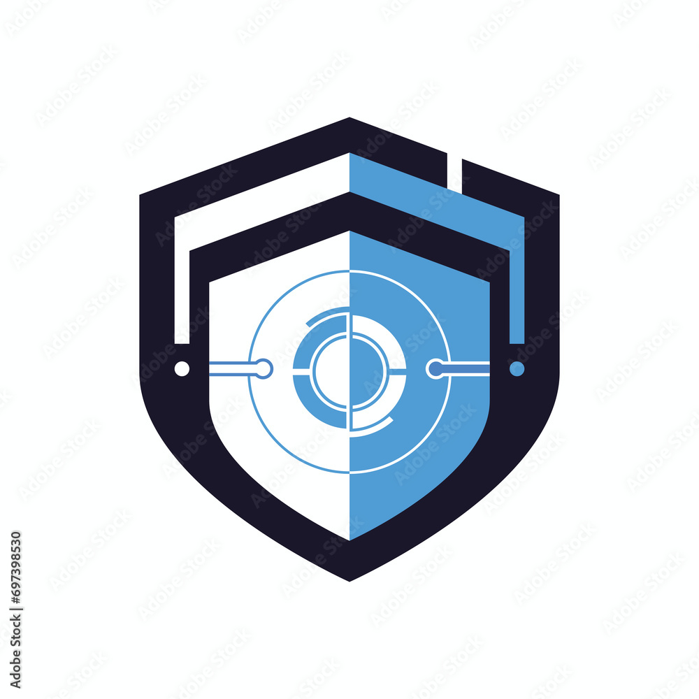 Security guard shield style vector logo design template Security guard shield style vector logo design template
