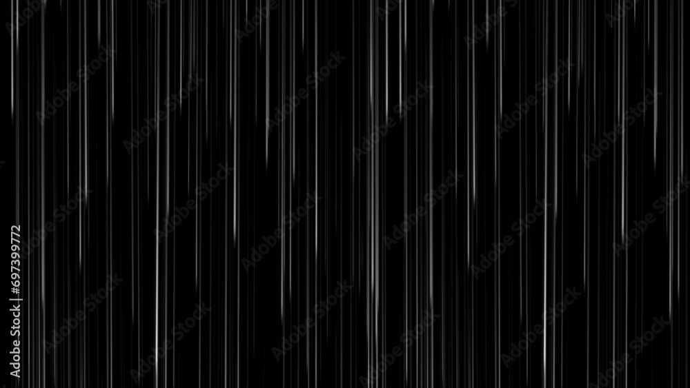 White neon glow line falling down technology background, Super light speed exposure light lines, Futuristic animated wallpaper, and Seamless loopable 3d animation footage.