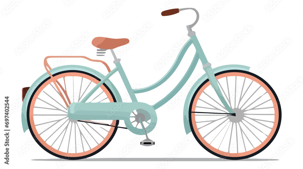 Fototapeta premium Bicycle vector illustration isolated on white background