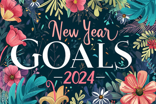 New Year goals 2024 concept
