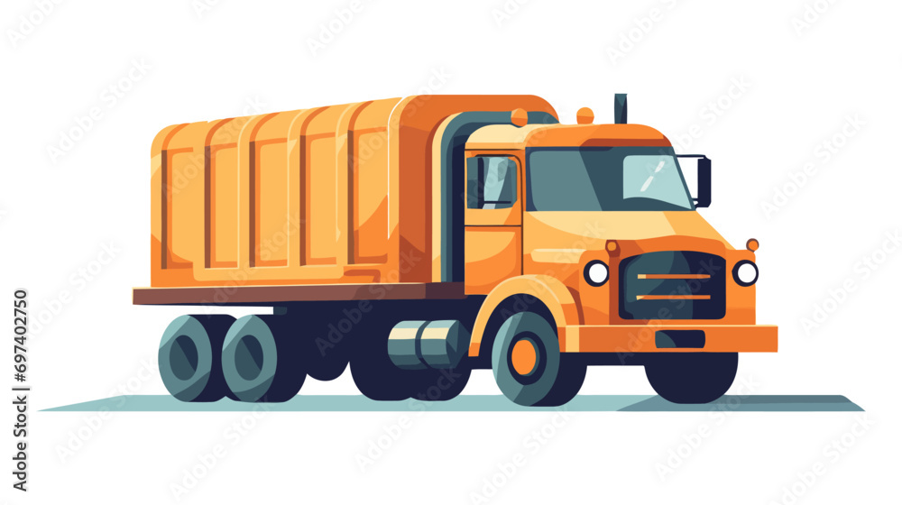 Fototapeta premium Vector truck isolated on white baclgroun
