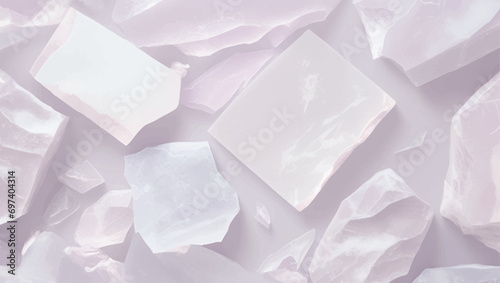 Vector quartz crystal Abstract Polygonal Geometric Background. Vector illustration