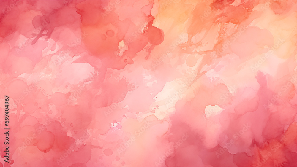 Warm Pink Gradient Background with Watercolor Effect