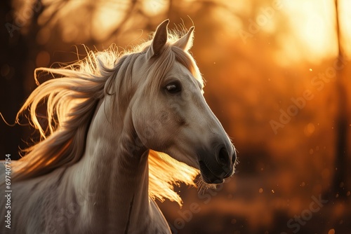 Majestic Horse at Sunset photo