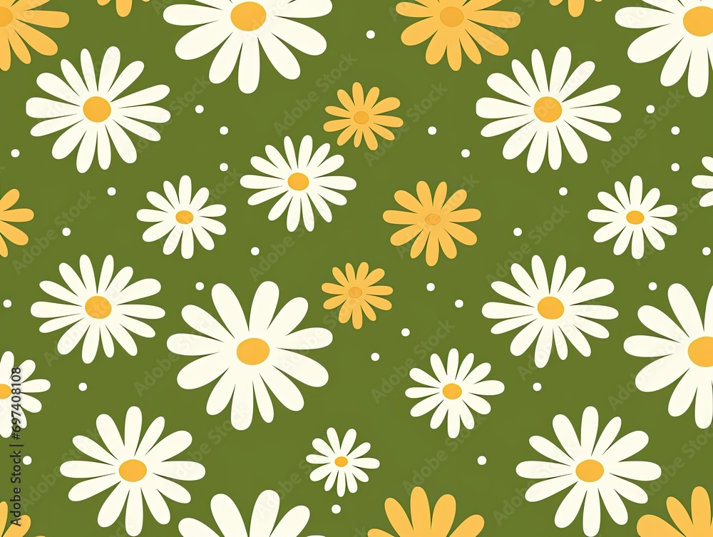   pattern with camomiles