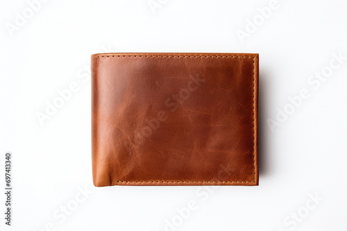 Leather fashion brown money style business wallet purse background finance currency