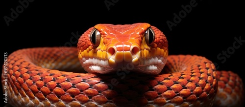 Corn snake, also known as Pantherophis guttatus.