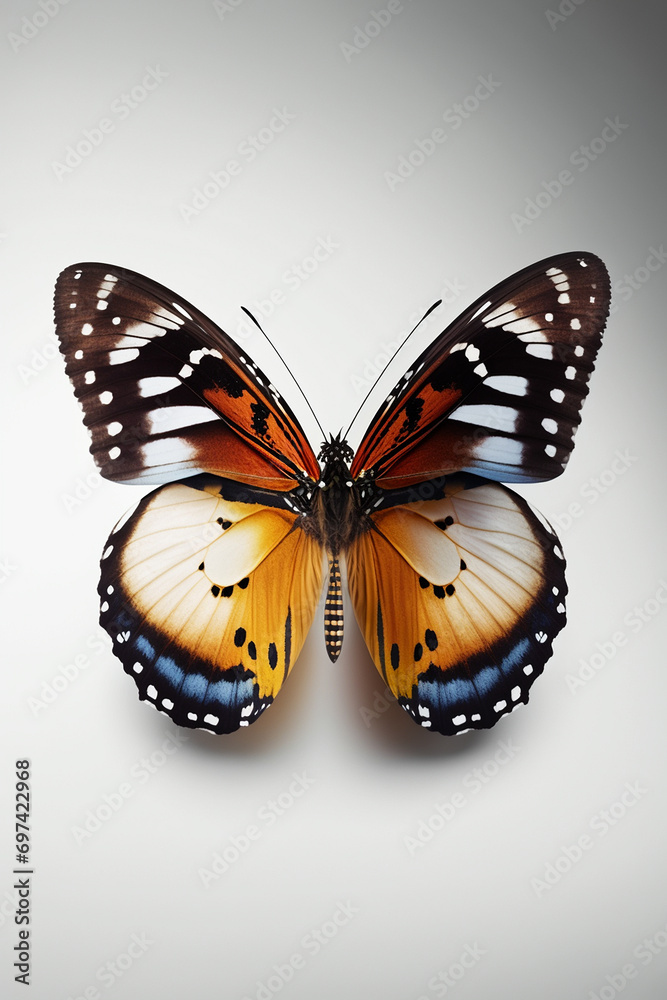 Obraz premium butterfly on a white background. Generative AI,