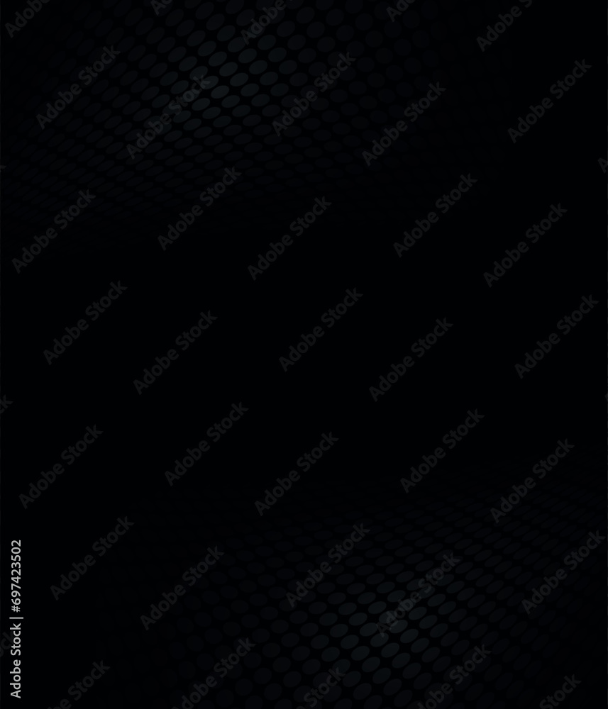 Obraz premium Black and white abstract halftone, perspective background.