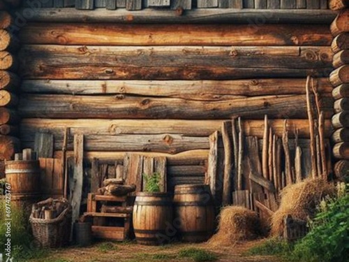 Walls made from old wooden planks: backdrops for creative inspiration.The surface of old boards, faded from the sun, acquires a unique shade, like a painting on which centuries have been written.