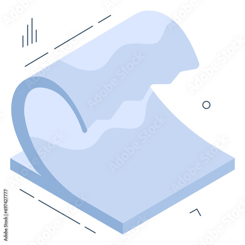 Trendy design icon of tsunami 