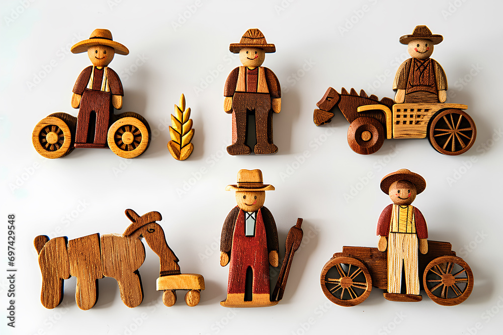 働く人々-農業-4
 - obrazy, fototapety, plakaty 