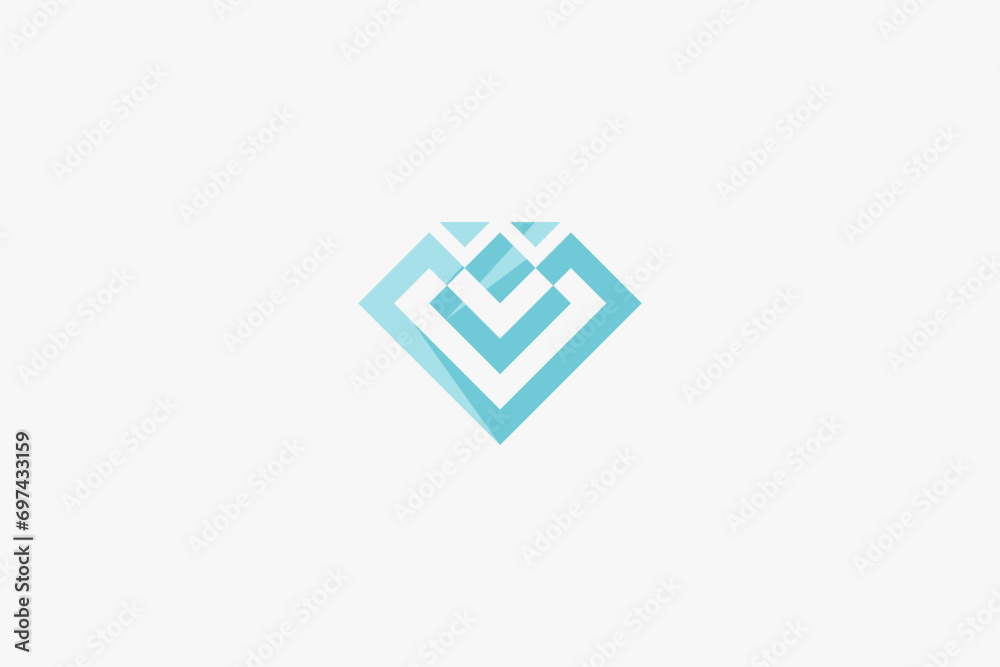 Illustration vector graphic of geometric cool diamond. Good for logo Illustration vector graphic of geometric cool diamond. Good for logo