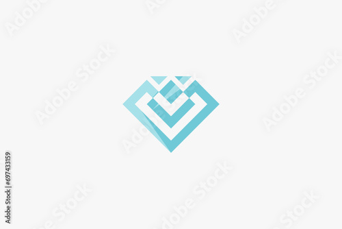 Illustration vector graphic of geometric cool diamond. Good for logo