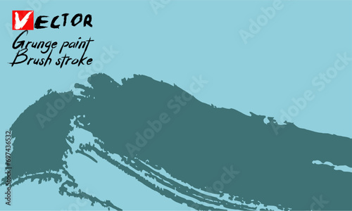 Flat Paint Brush Thin Short Background High Detail Abstract Vector Background, Grunge Paint Vector brush Stroke,  Abstract background with grunge texture