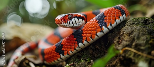 Scarlet Kingsnake specified by scientific name. photo