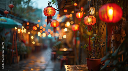 Summer Garden Terrace at Chinese Asian Restaurant photo