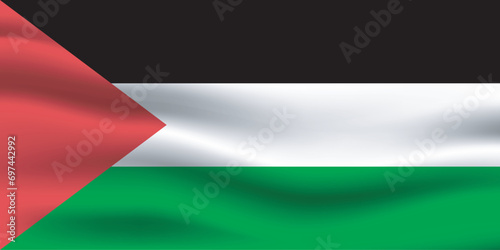 Illustrated High-Resolution Palestine Flag