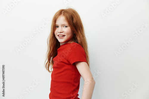 Female lifestyle caucasian cute little young beauty children childhood person white portrait girl face