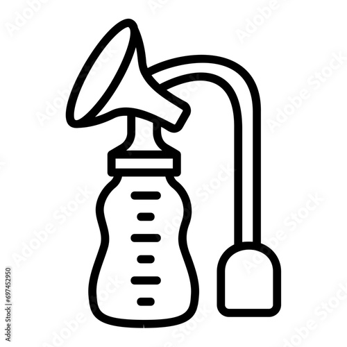 breast pump outline icon