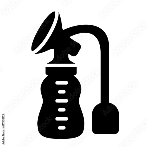 breast pump glyph icon