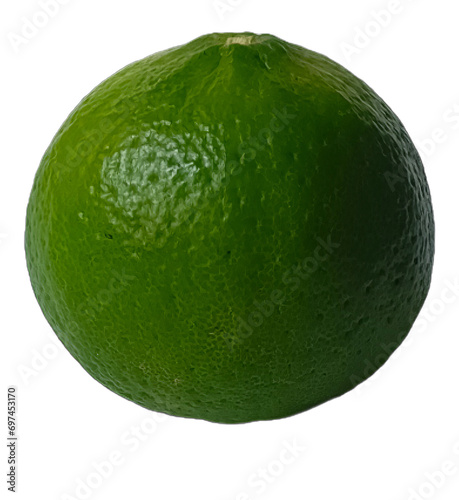 Lime isolated on white background cutout. Clipping path.