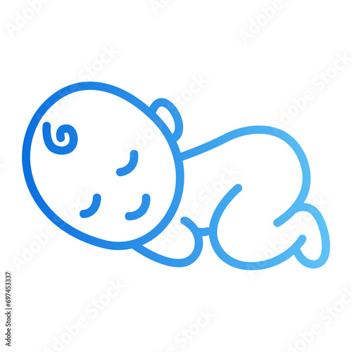baby sleep gradient icon