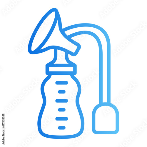 breast pump gradient icon