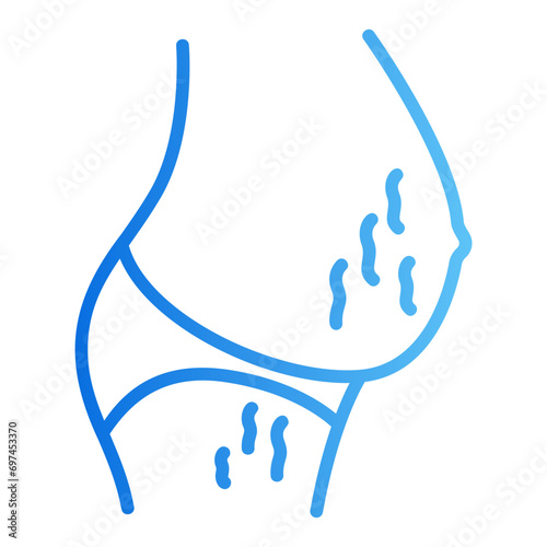stretch marks gradient icon