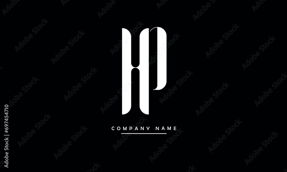 HP, PH, H, P Abstract Letters, Logo Monogram HP, PH, H, P Abstract Letters, Logo Monogram