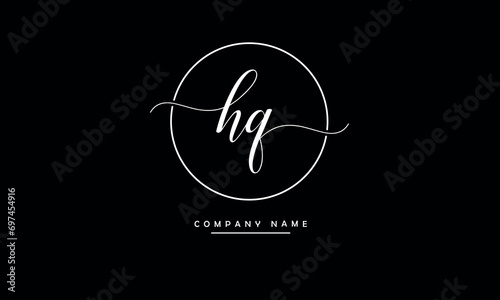 HQ, QH, H, Q Abstract Letters Logo Monogram © grafic.ustani